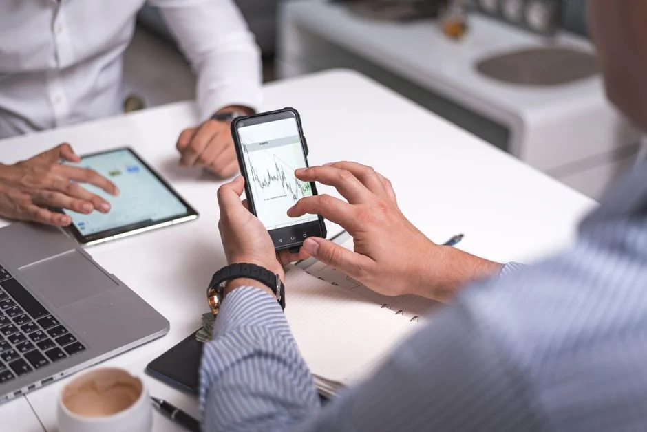 Text Small Business Marketing written on white paper for creative use.